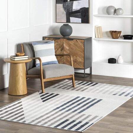 Nuloom Robbi Modern Striped Area Rug 4ft 3in x 6ft LPBL17A-406